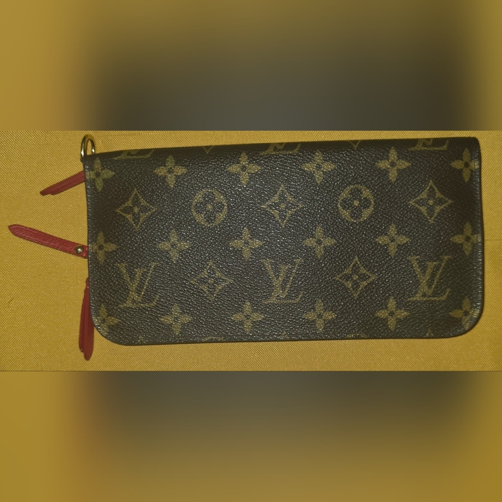 Louis Vuitton Monogram Black and Gold Snap Wallet Card Holder